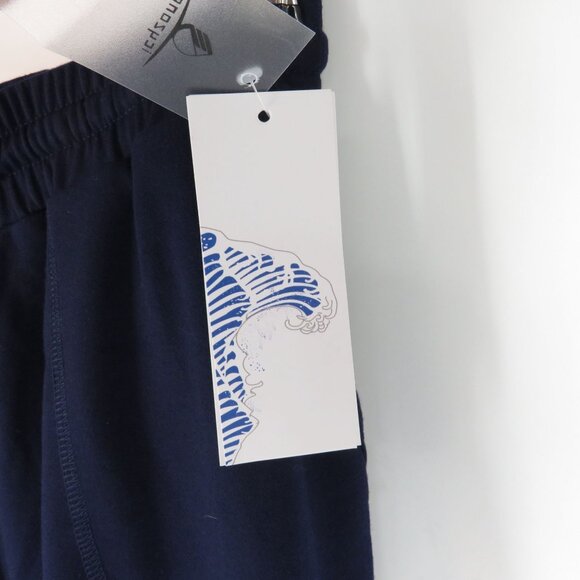 Icyzone Women's XL Navy Blue Capri Jogger Pants Drawstring Pockets NWT - Picture 6 of 7